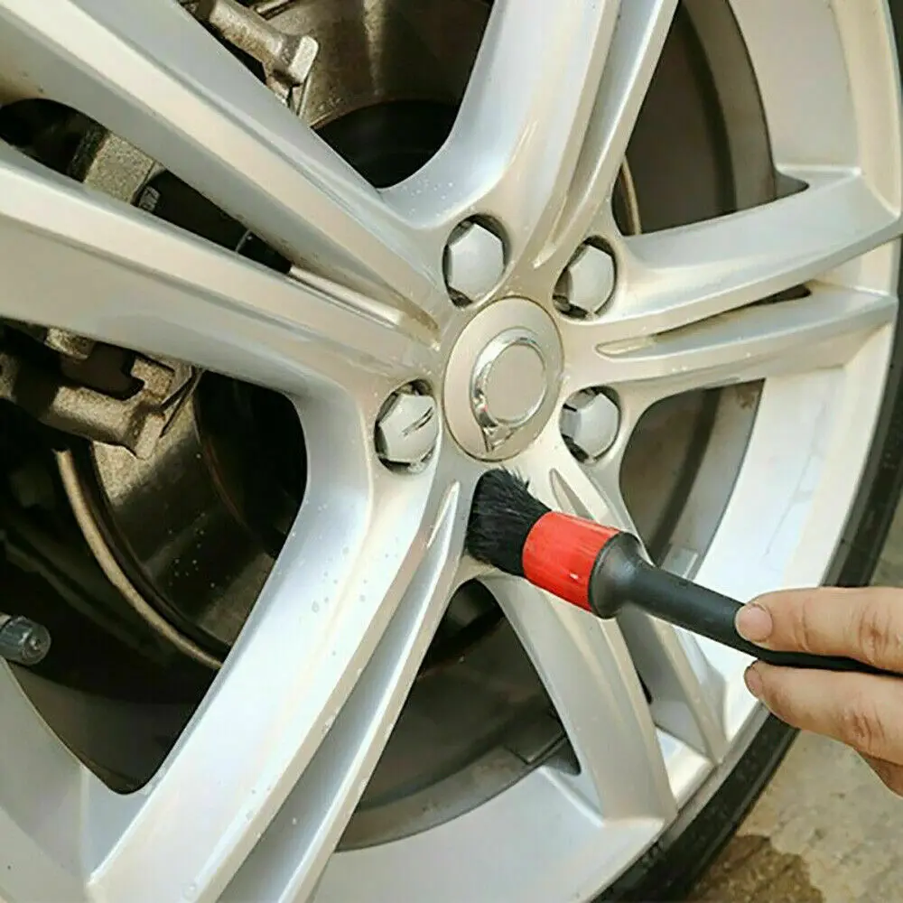 

6Pcs Brushes Air Vents Brush Car Detail Detailing For Cleaning Wheels Set