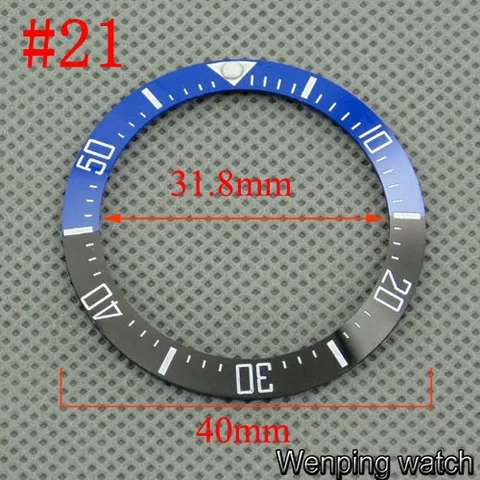 1 шт. 40 мм высококачественная керамическая/титановая вставка для часов 43 мм чехол для мужских часов