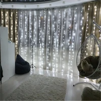 5pcs 32 5m led indoor icicle string light curtain garland for new year christmas home decoration garden fairy light waterproof