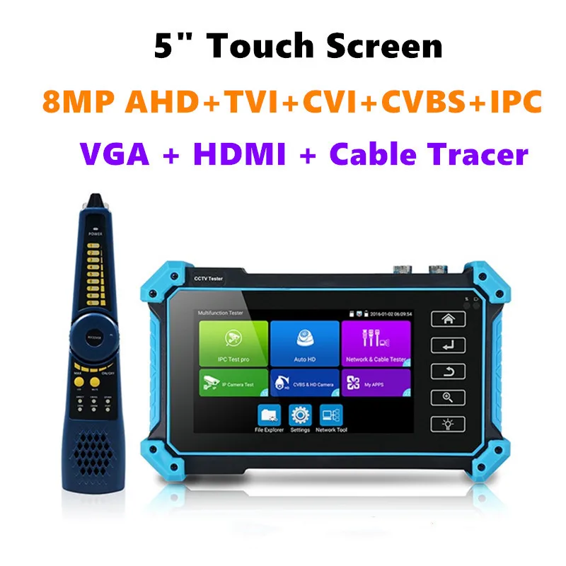 Монитор системы видеонаблюдения 8MP 4K HDMI VGA вход тестер для Ip-камер IPC с портом Poe |