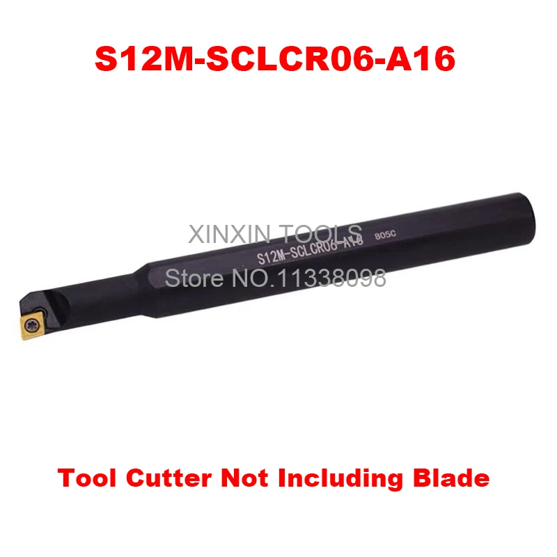 

S12M-SCLCR06-A16,right turning tool holder Handle diameter 16mm, Head diameter 12mm use carbide inserts CCMT060204