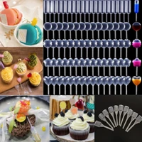 50pcs 4ml plastic squeeze transfer pipettes dropper disposable pipettes for strawberry cupcake ice cream chocolate