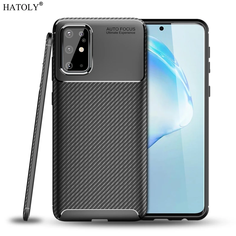 Для samsung Galaxy S11 чехол Роскошный мягкий ТПУ бампер из углеродного волокна Текстура