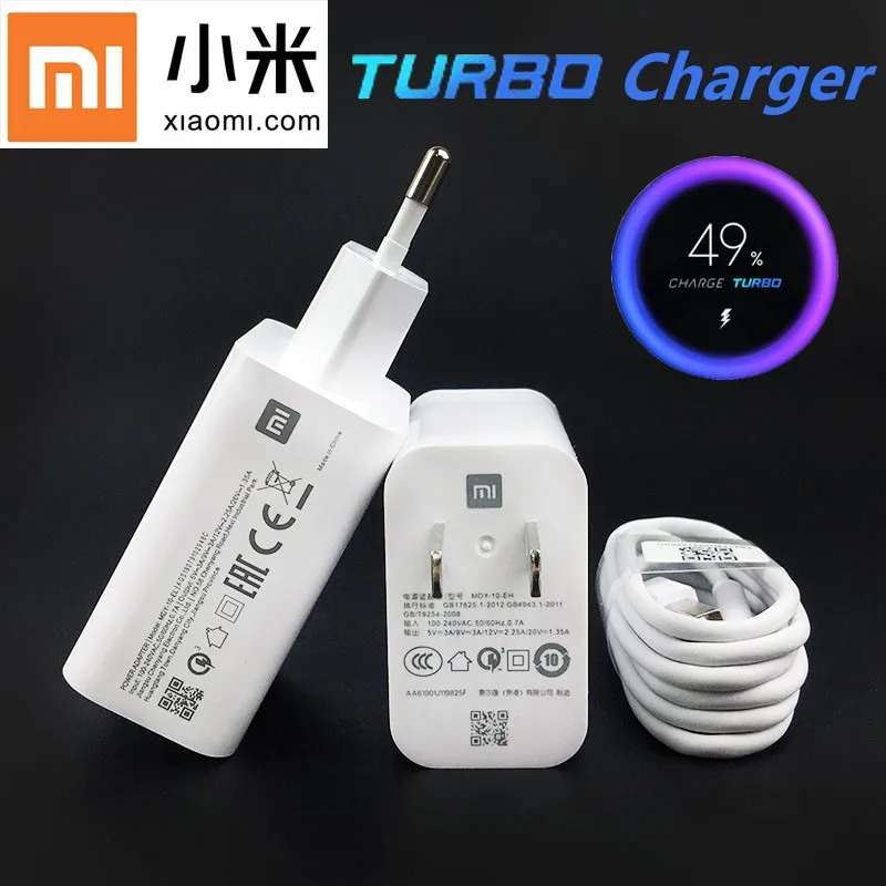 Оригинальное быстрое зарядное устройство Xiaomi 27 Вт QC 4 0 с турбозарядкой USB адаптер