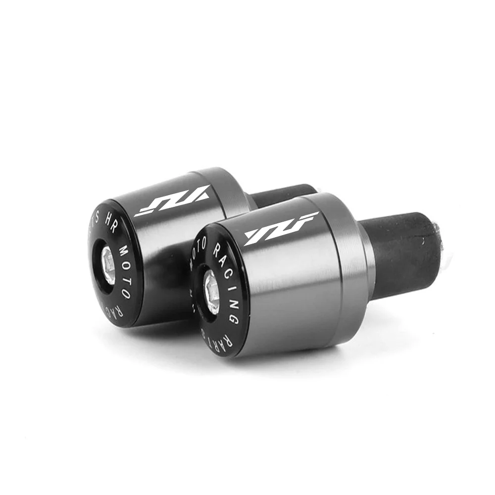 7/8 ''22 мм мотоциклетные ручки для YAMAHA R6S YZF R6 YZF-R1 мото рукоятка ручки конец веса шапки вилка слайдера - Цвет: Titanium