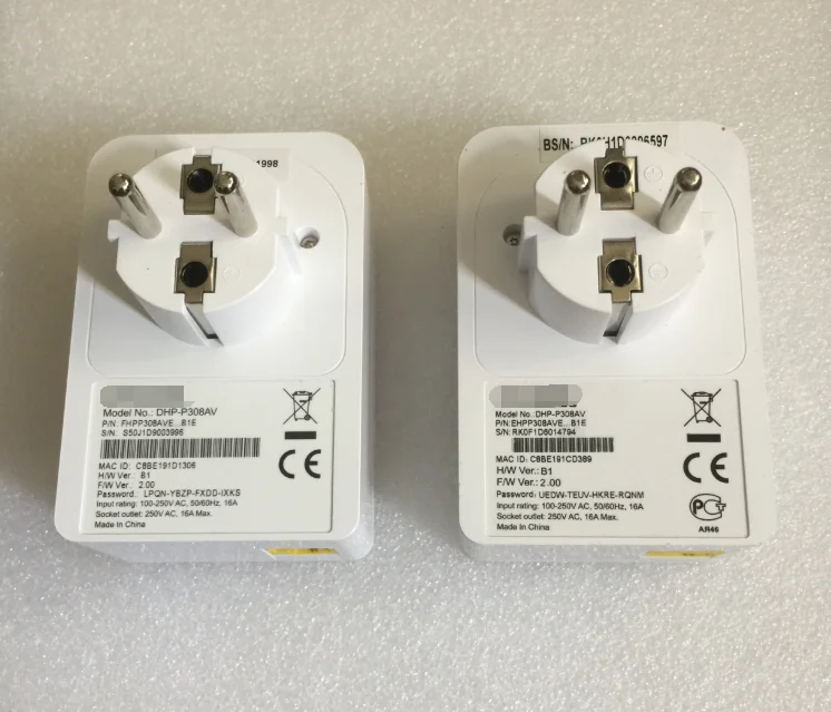 0.95New 500 Мбит/с DHP-P308AVPowerline адаптер HomePlug сквозной адаптер для D-LINK IPTV PLC STB DVB HTPC маршрутизатор EU вилка Версия