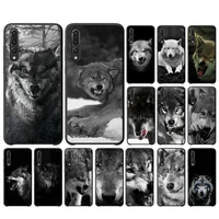 toplbpcs angry animal wolf face phone case for huawei y6 2018 y7prime2019 funda case for y8p y9 2019 capa