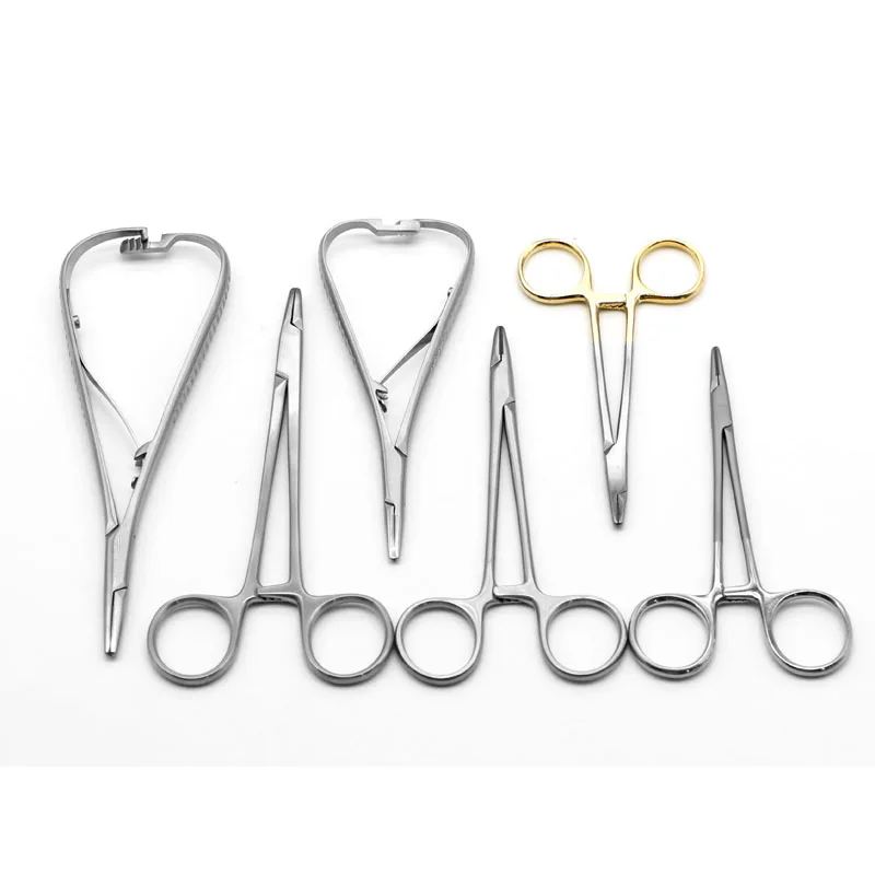 Игольчатый держатель с золотыми ручками игольчатый для косметической