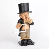 toilet butler with roll paper holder resin ornament for bathroom super cute dfds889