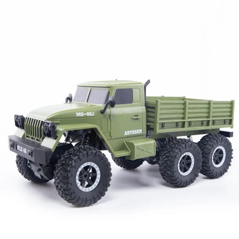 Большой 1/10 2,4G RC Ретро грузовик Урал 6WD независимая система подвески дистанционное управление военный грузовик автомобиль Хобби Игрушки для мальчиков подарок
