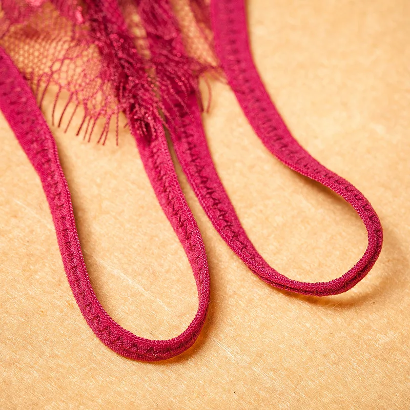 Женские сексуальные кружевные трусики с цветочным принтом прозрачные