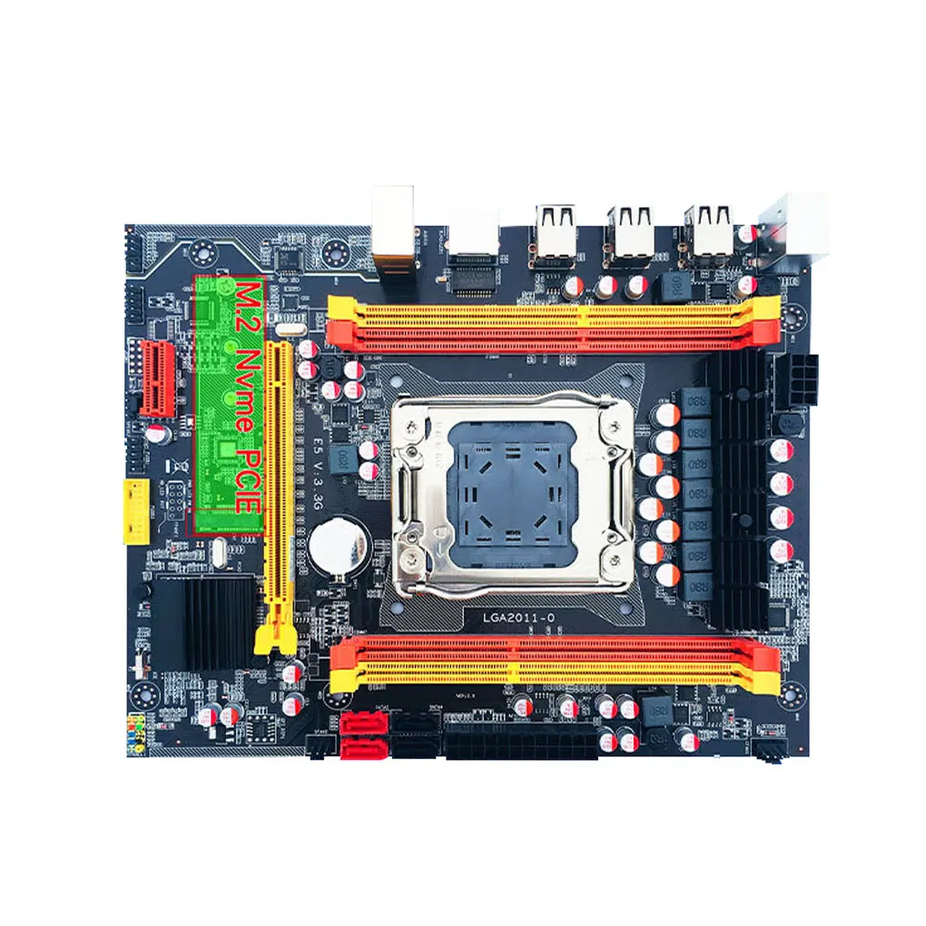 

Computer Motherboard LGA 2011 M.2 NVME SSD Motherboard REG ECC DDR3 Memory Support Computer Parts