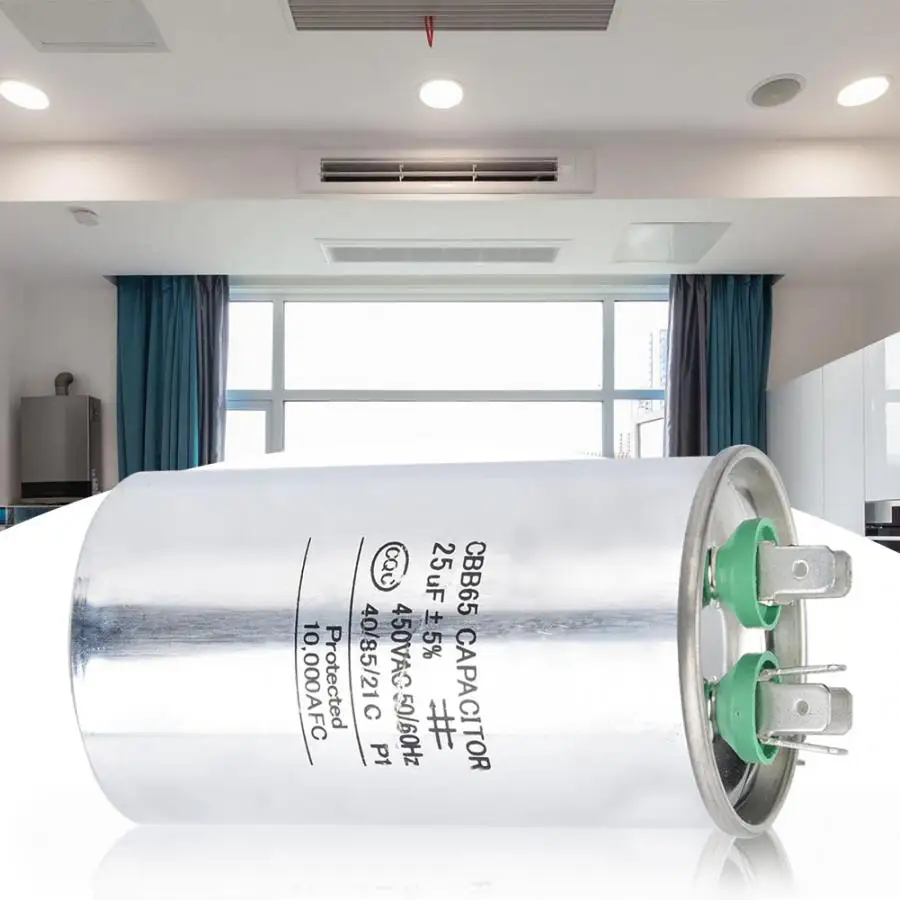 450V AC кондиционер компрессорный конденсатор 25 мкФ системы кондиционирования