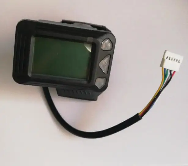 36v LCD display Мини круглый Электрический велосипед контроллер скутера тормозной ЖК-дисплей блок углеродного волокна скутер Мотор контроллер 24v 36v 48v 250w 350w - Цвет: 36v LCD display