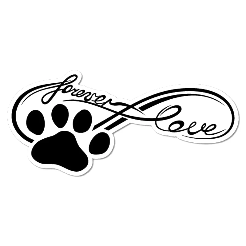 Будет наклейка 18 4*8 см Love Forever Pet с изображением лапы наклейки милые и интересные