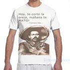 Мужская и женская футболка с принтом pancho villa, модная футболка для мальчиков и девочек, топы, футболки с коротким рукавом