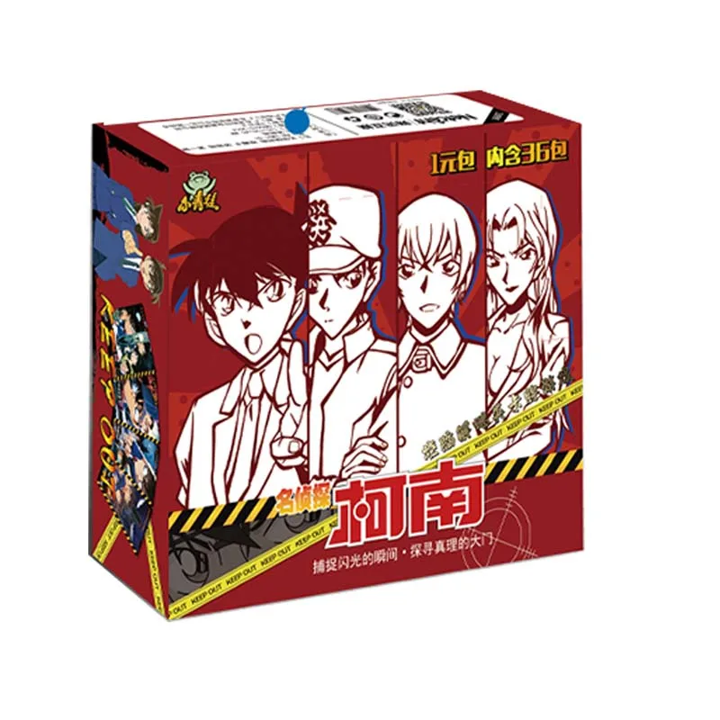 Juego de cartas de colecci&oacute;n Original de la serie de detectives Conan, mesa para cartas, familia y juguetes para ni&ntilde;os, regalo de Navidad-0