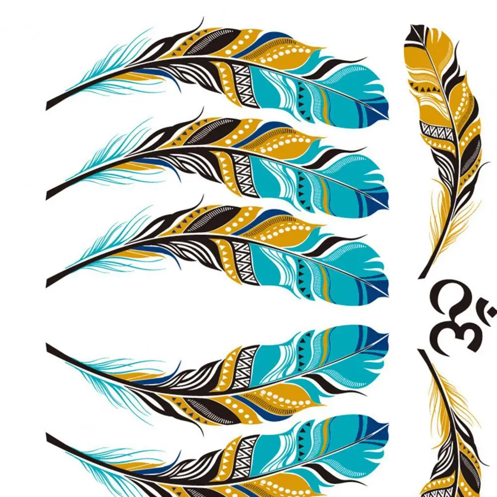 

Татуировка Временная Стикеры боди-арт Водонепроницаемый временное художественное тату перо ноги рук ног уход за кожей лица Стикеры боди-ар...