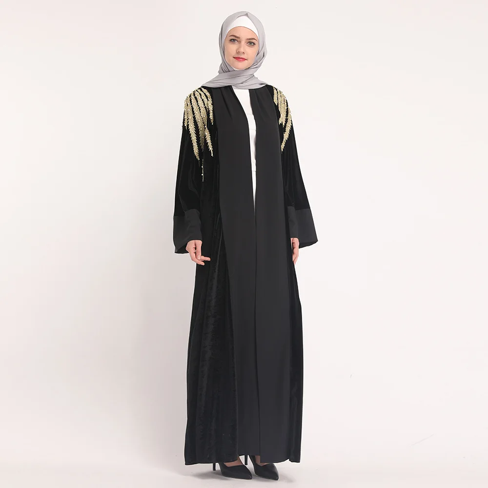 Мусульманский абайя Элегантная Модная одежда для хиджаба Ближнем Востоке