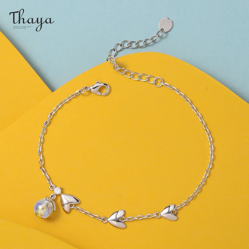 

Thaya Women Bracelet Thin Chain Lantern Shape Hand Pave Crystal 19cm Line For Women Jewelry Charms Fashion Jewelry Gift