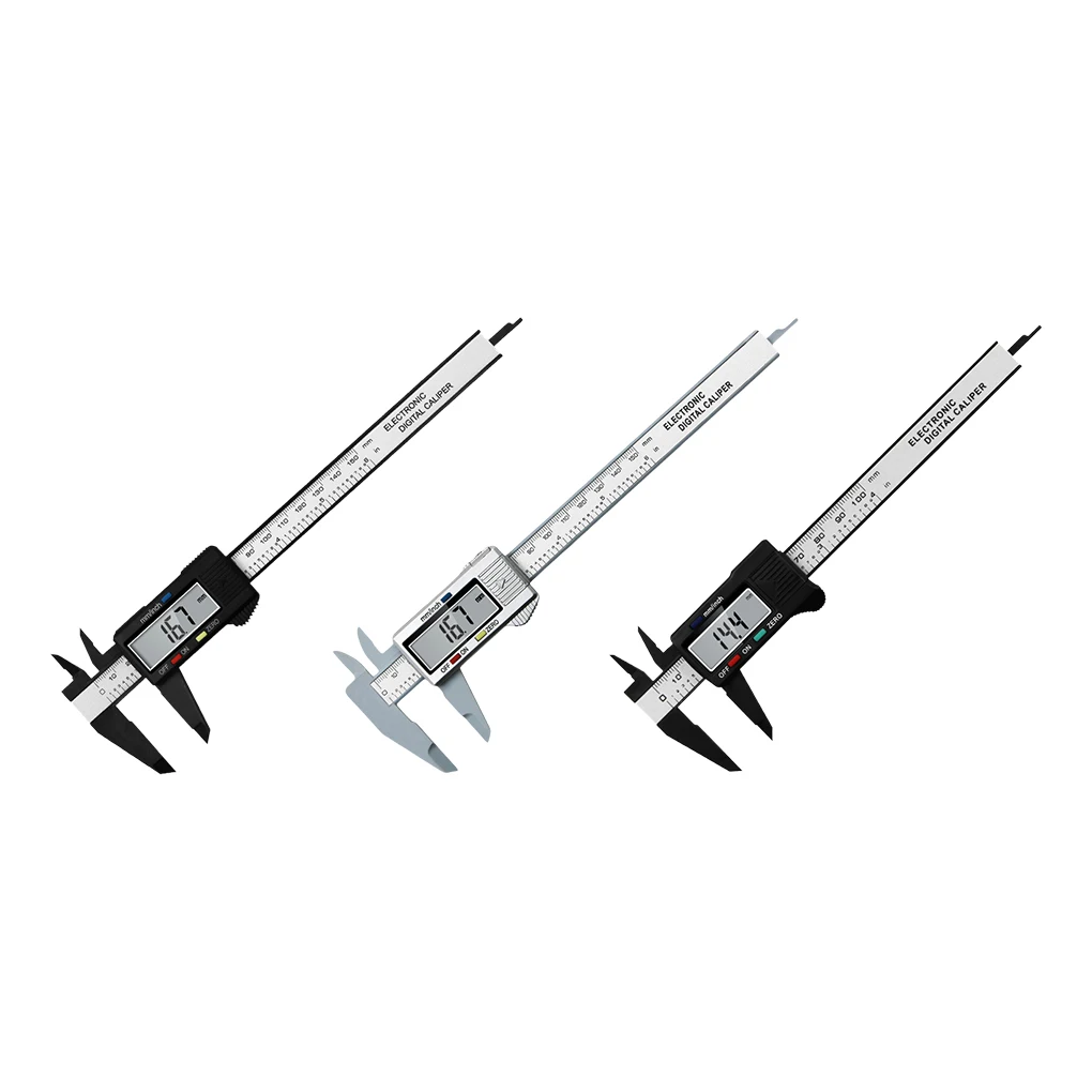 

Digital Vernier Caliper Electronic LCD Precision Micrometer Woodworking Gauge Ruler Diameter Stainless Steel Type 1