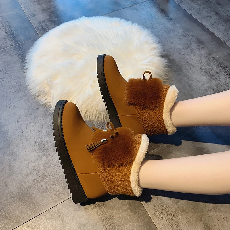 Женская обувь из хлопка Вельветовые женские зимние ботинки новая зимняя