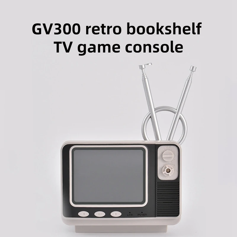 

GV300 Retro Bookshelf TV Game Console 2.4G Bluetooth Wireless Controller HD 3.0 Display Nostalgic Classic with 108 Games