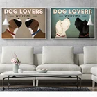 Винтажные постеры и принты собака влюбленная Бигль такса настенные картины для гостиной домашний декор холст печать на стену ретро