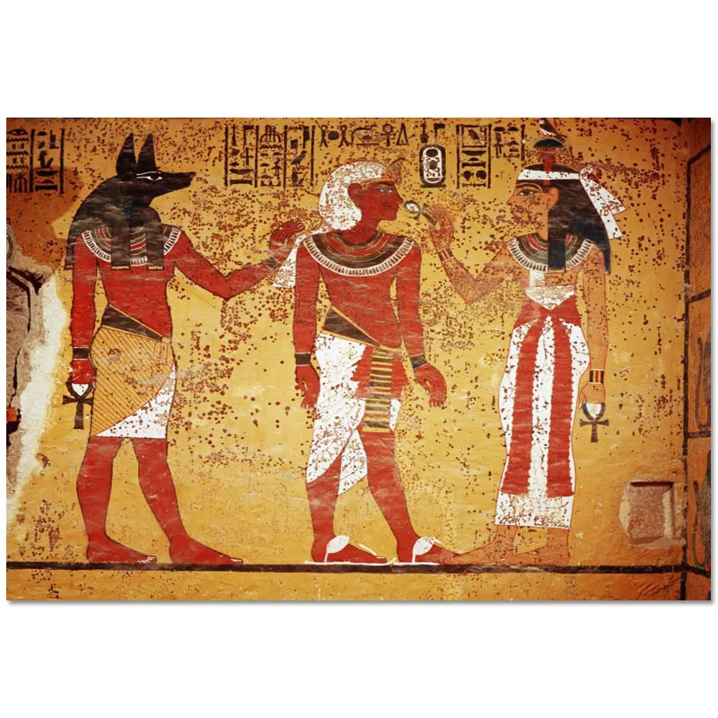 На заказ древние египетская стенная роспись Портрет холст живопись плакат