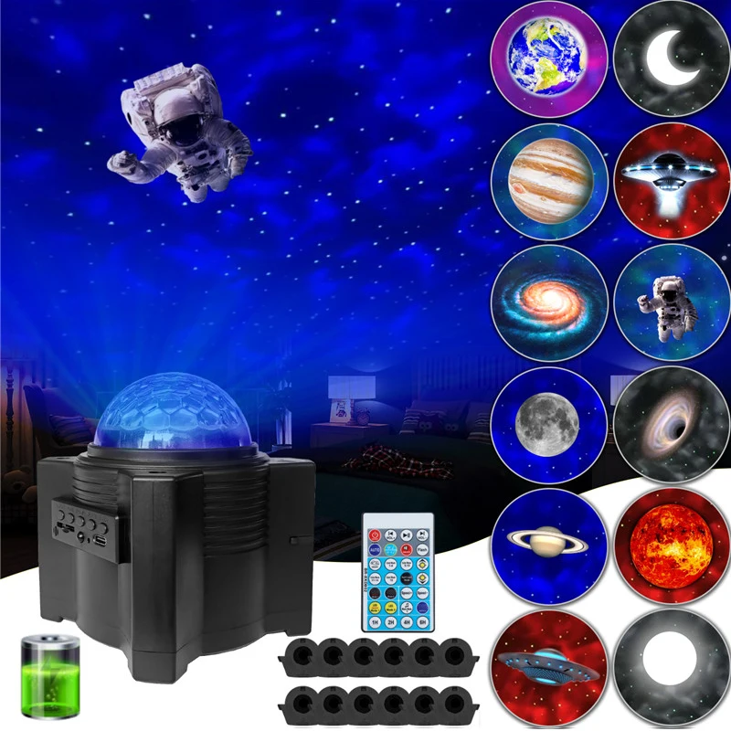 Перезаряжаемый светильник с рисунком воды и пламени Bluetooth совместимый