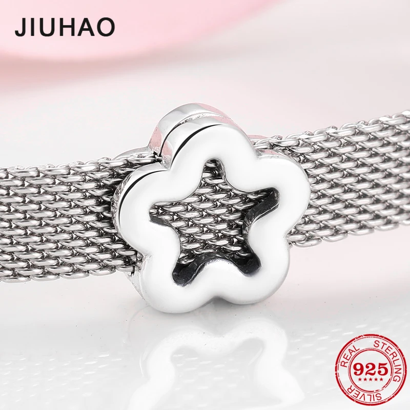 Горячая Распродажа 925 пробы серебряные полые маленькие цветочные клипсы