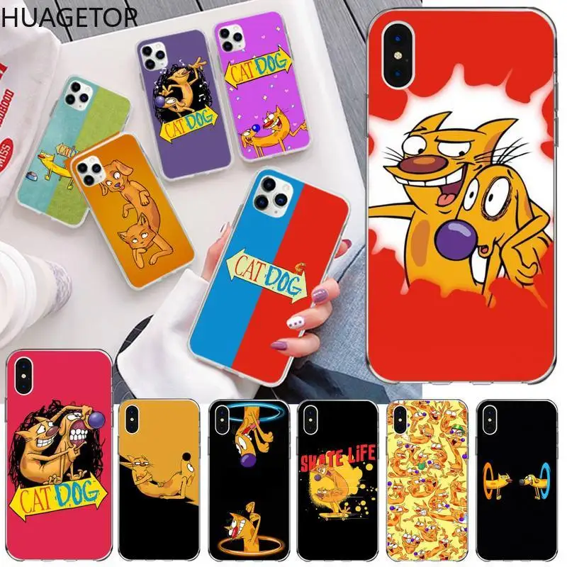 

Cute cartoon cat and dog Phone Case for iphone 12 pro max 11 pro XS MAX 8 7 6 6S Plus X 5S SE 2020 XR cover