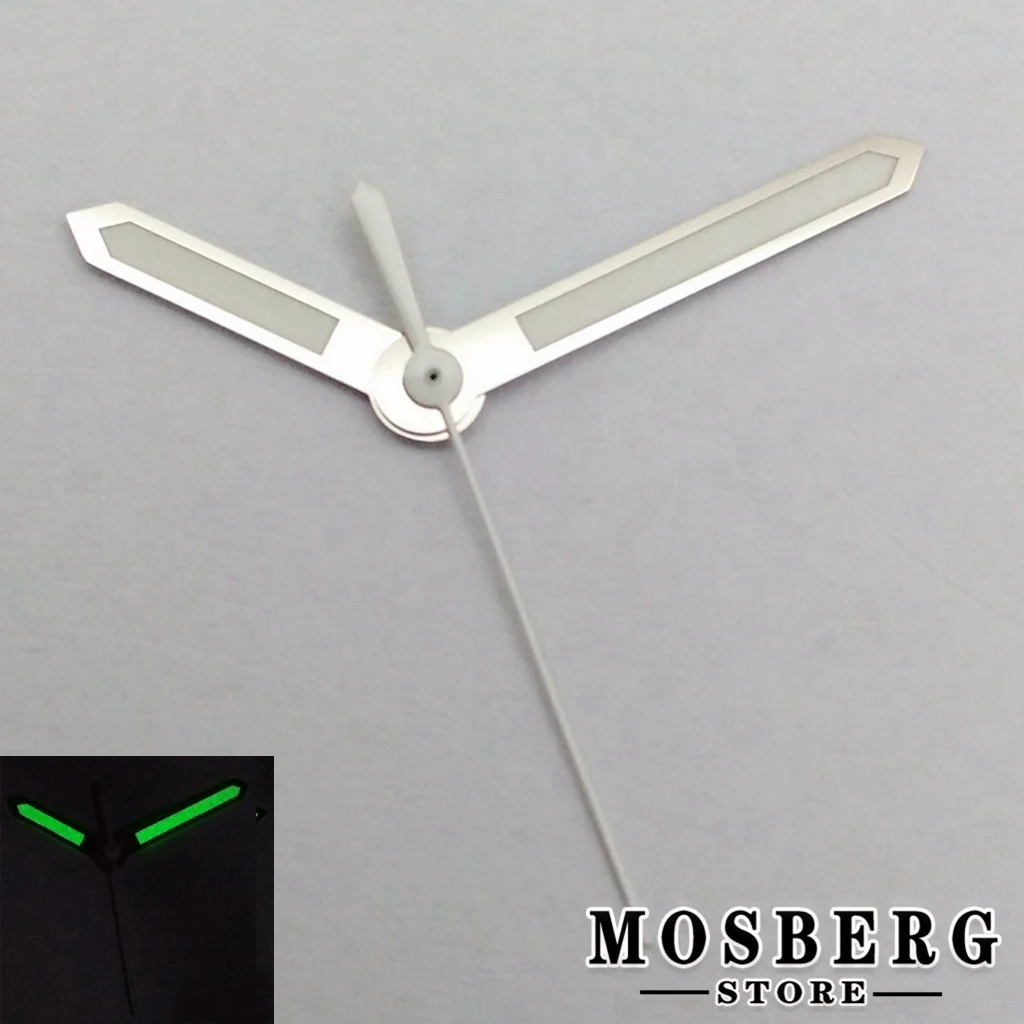 

Green Luminous Silver Watches Accessories Pointer Watch Hands Parts Fit Miyota 8215 8205 821A DG2813 3804 Automatic Movement