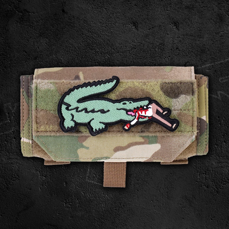 Жесткие вышитые нашивки с крокодиловым укусом надписью Love Your Life для одежды