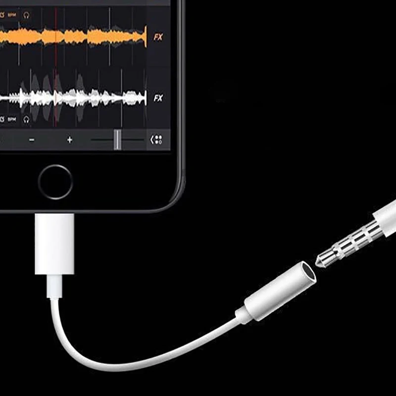 Переходник с Lightning на 3 5 мм AUX аудио адаптер для iPhone 7 8 Plus XS 11 12 Pro Max преобразователь
