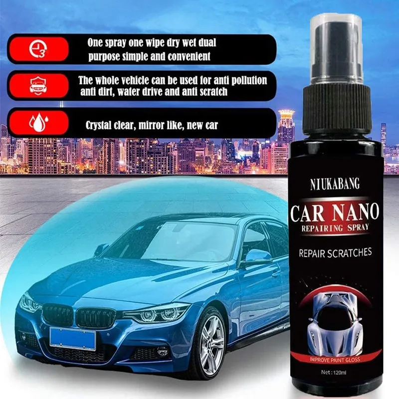 

120ml Automotive Coating Spray Car Scratch Coating Agent Repair Nano Spray Oxidation Liquid Ceramic Coat Paint Care