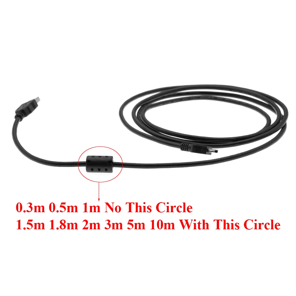 10 м 5 м 3 м 2 м 1,8 м 1,5 м 1 м 0,5 м 0,3 м плоский мини-usb кабель 5 контактов зарядное устройство данных MP3 MP4 MP5 плеер камера Радио DVD V3 USB кабели