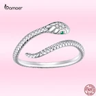 Женское Винтажное кольцо Bamoer, регулируемое кольцо на палец в стиле индийского Ретро, розовое золото 925 пробы, GXR666