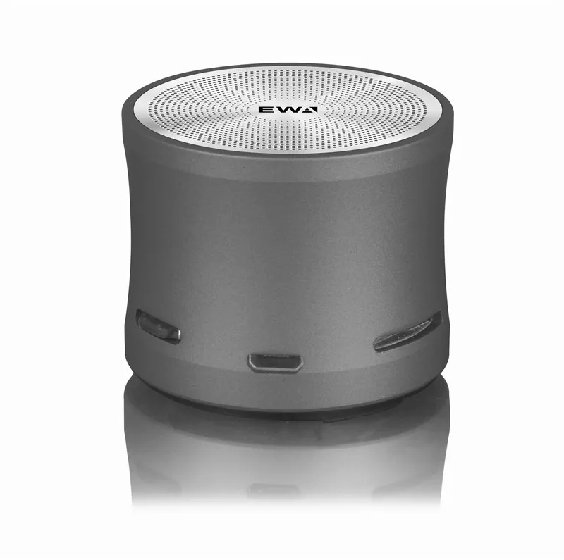 Серый EWA A109mini беспроводной Bluetooth динамик большой звук и бас для телефона/ноутбука/Pad Поддержка MicroSD карты - Цвет: Серый