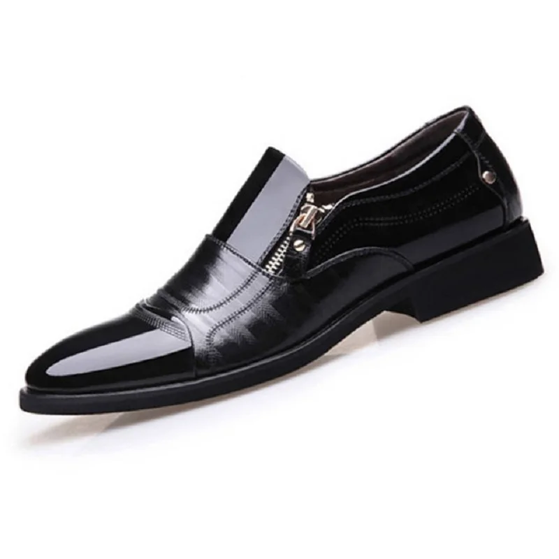 High high quality men wedding dress Hombre man Zapatos low block heels formal casual business leather Oxford shoes | Обувь
