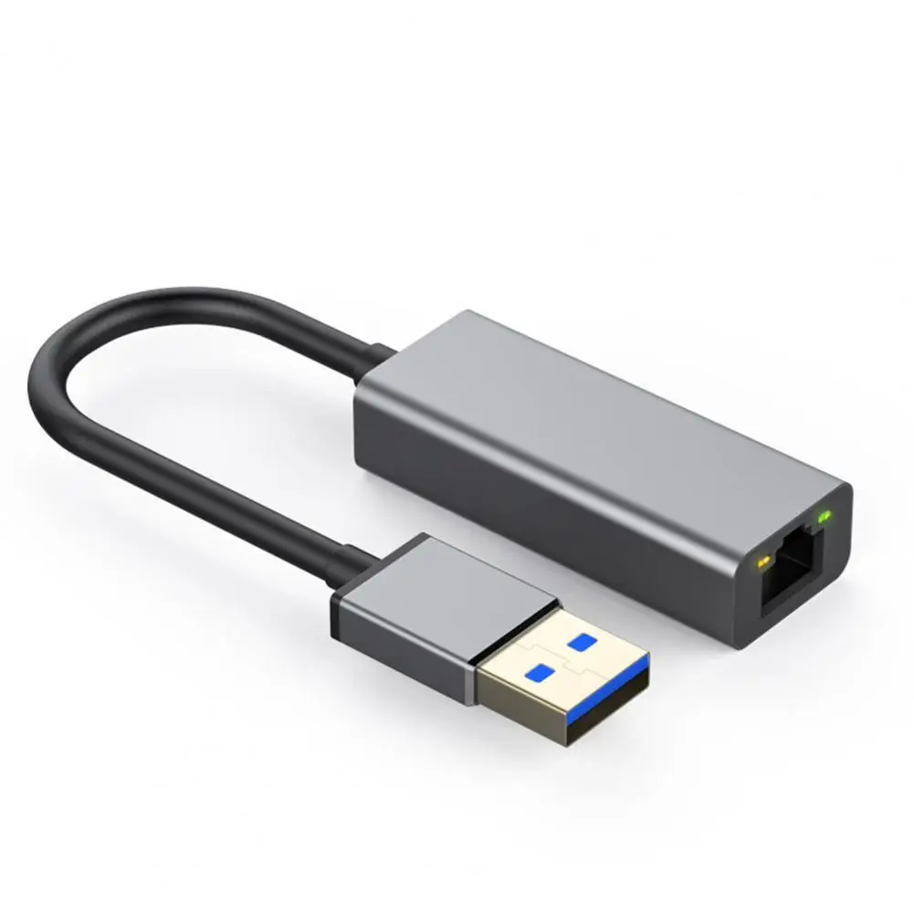 Сетевой адаптер RTL8153 с USB 3 0 на RJ45 практичная гигабитная карта Ethernet из