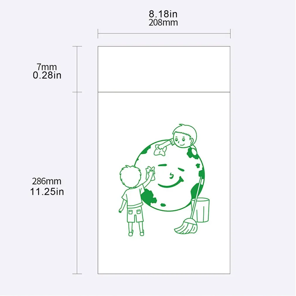 

60pcs/set Household Storage Bag Portable Adhesive Garbage Bag Disposable Cleaning Vehicle Garbage Bags