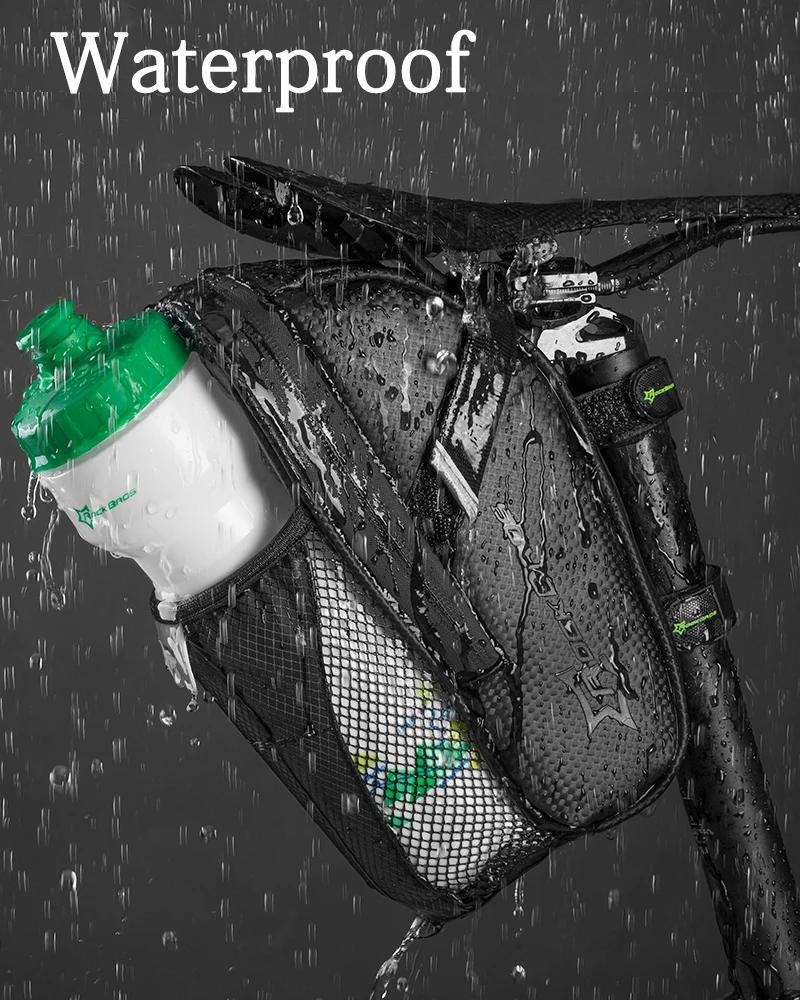 ROCKBROS BMX Складной Горный Дорожный велосипед хвост задний Подседельный седло бутылки сумки черный велосипедный рюкзак портативная подседельная сумка пакет