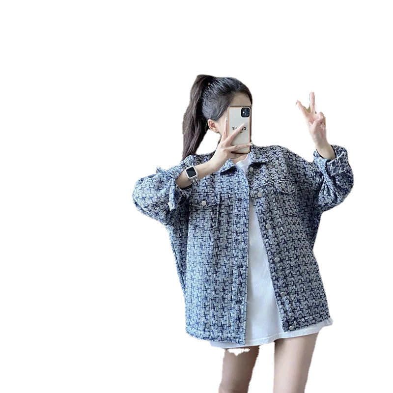 

Jeans Baseball Coat Women's 2021 Spring and Autumn New Fashion Joker Slim Short Coat Tide
