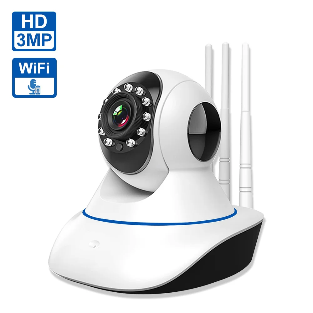 

IP-камера 3 Мп, Wi-Fi, HD, ночное видение