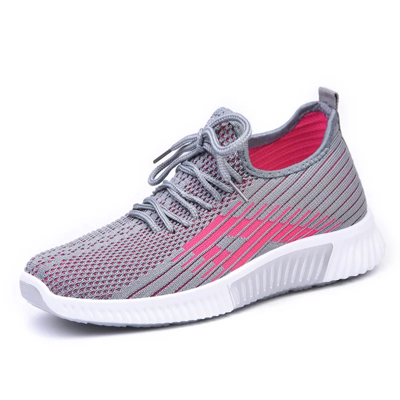 

Women's Shoes Spring 2021 New Student Leisure Shoes Women's Soft Sole Woven Running Shoes Fashion Korean Sports Sneakers Women