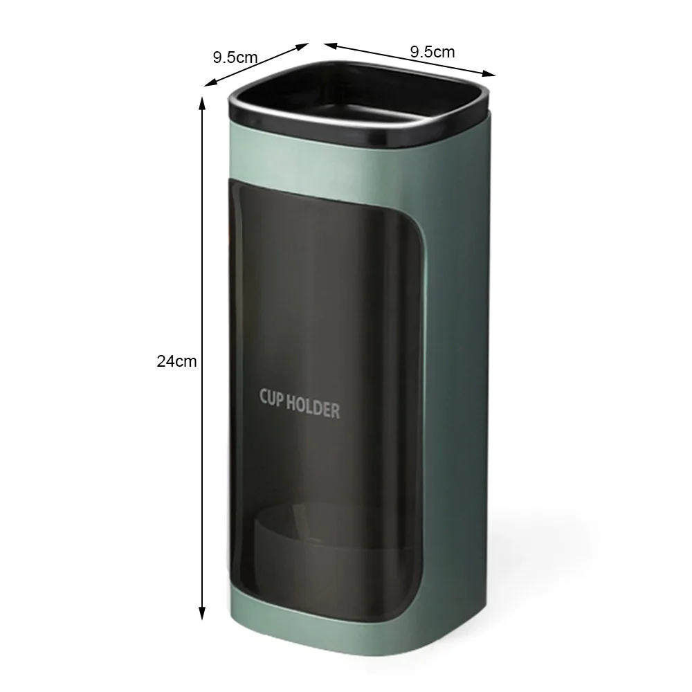 

Disposable Cup Holder of water dispenser Plastic Punch Free Wall Mounted Paper Cup Distributor Rack for Office