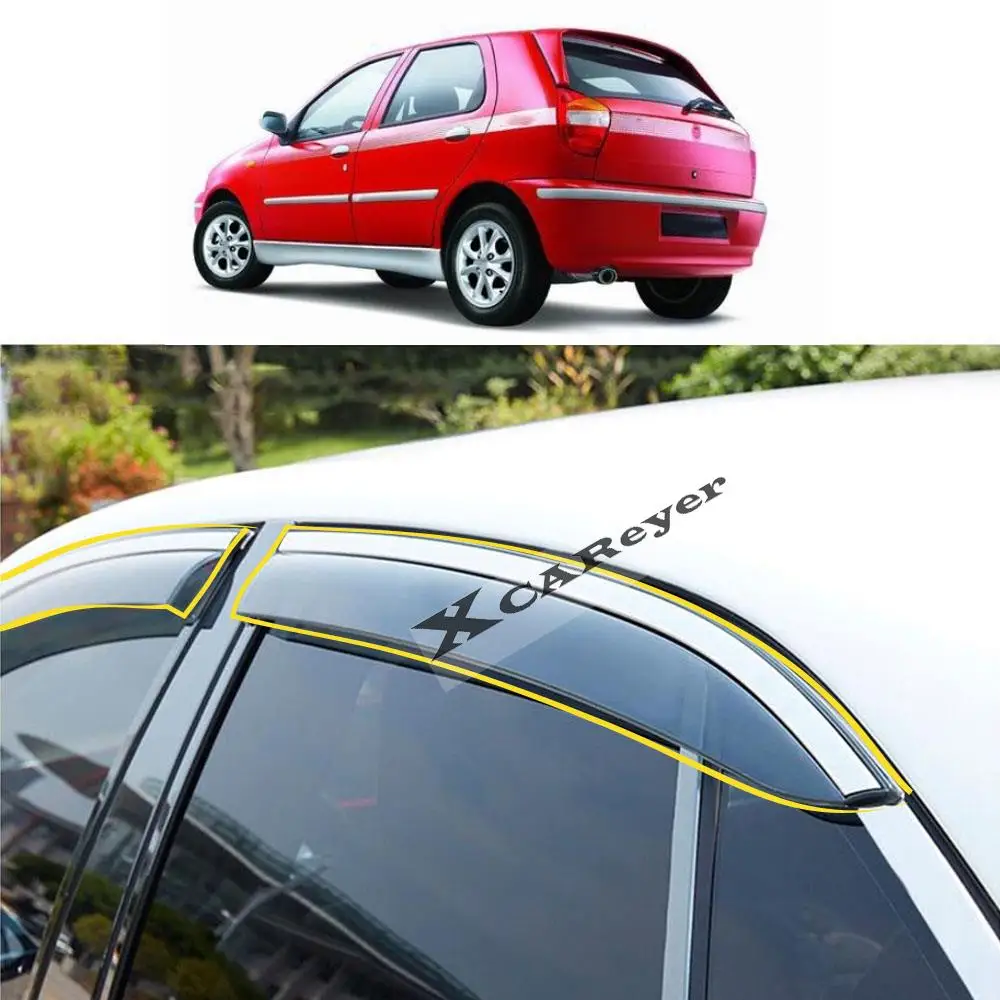 

Автомобильная наклейка для FIAT Palio 2000 2001 2002 2003-2006 2007-2008 2012-2013, пластиковое оконное стекло, ветрозащитный козырек, защита от дождя и солнца