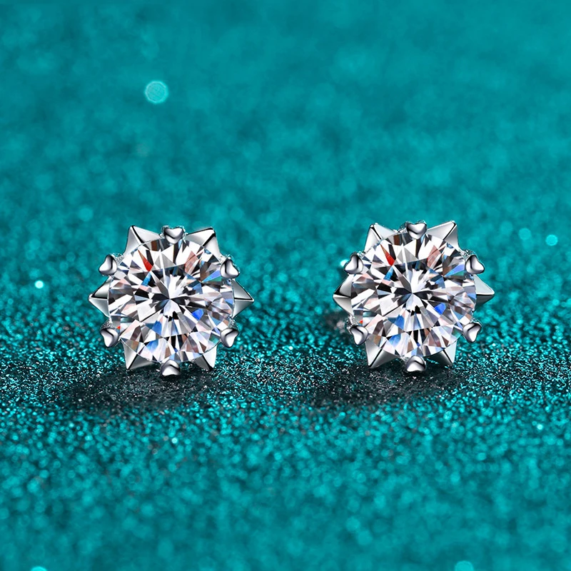 BOEYCJR серебро 925 пробы 1ct F цвет моисанита VVS хорошее ожерелье со стразами бижутерия