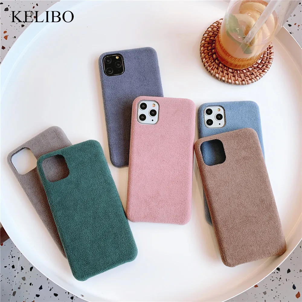 Нефритовый Лисий пух мягкий чехол из микрофибры для iphone 7 Ультратонкий